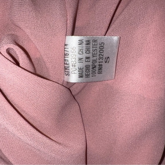 Entro Dusty Pink Lace Crochet Tank Top Sleeveless Boho Chic Women’s Size Small - Picture 9 of 9